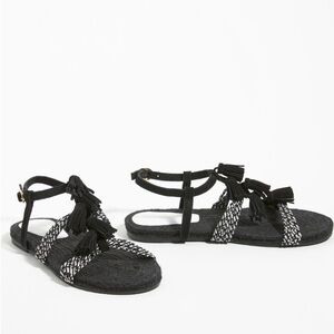 Anthropology Fringed Rope Sandals sizes 7